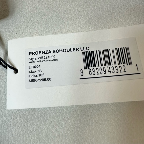 NEW PROENZA SHOULER WATTS LEATHER CAMERA BAG OFF WHITE/BLACK - Picture 12 of 13